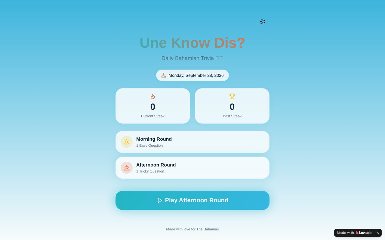 Une Know Dis? home page